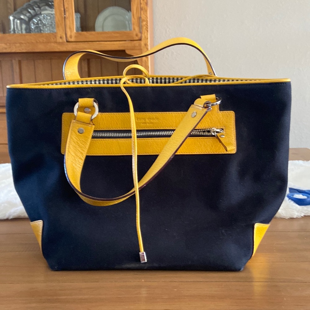 Kate Spade Black and Yellow Purse